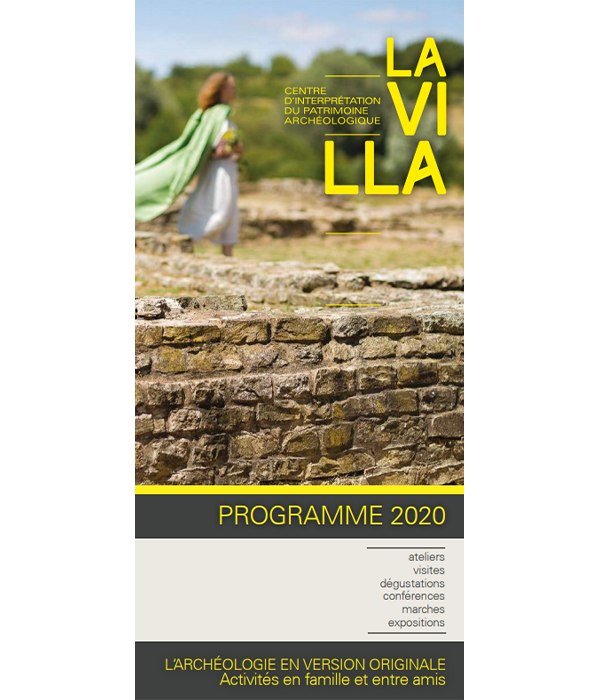 Programme 2020 des animations proposées au CIP La Villa, musée d'archéologie de Dehlingen
